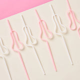 Bachelorette Party Pastel Penis Straw, Bridal Shower Decor