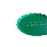 EMERALD GREEN SIGNATURE HAPPY BIRTHDAY SMALL PLATES