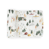 Organic Cotton Muslin Swaddle Blanket- Alpine Adventure