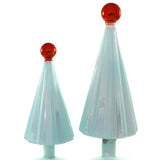 Small Pleated Tree- Arctic/Tangerine