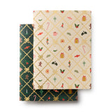 Pair of 2 Christmas Argyle Pocket Notebooks