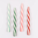 Assorted Stripe Twist Candles