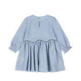 Ava Dress- Blue Fog