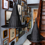 Faux Wicker Witch Hat - 18"