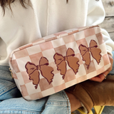 3 Bows - Dusty Rose Large Nylon Bag