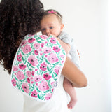 3 Pack Premium Burp Cloths - Bloom