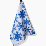 Snowy Days Blue Tea Towel