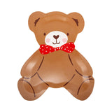 Occasions Beary Loved Teddy Bear Shaped Plate Set