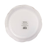 Pink Striped 9" Scallops Plate