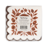 Fall Flora Cocktail Napkin