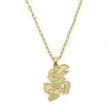 Kansas Jayhawks 24K Gold Plated Pendant Necklace