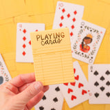 Yellow Library Card Deck Of Playing Cards