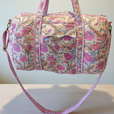 Birdie Pink Floral Duffel Bag