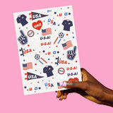 World Cup USA Soccer Temporary Tattoos