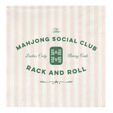 Ceramic Napkin Tray + Napkins - Mahjong Social Club