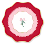 Coquette Christmas - Small Dessert Plates Bows Holiday