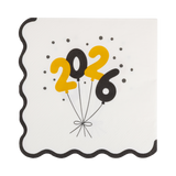 FOIL 2026 Balloons Cocktail Napkin (18ct)