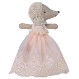 Baby Mouse in Gown- Powder
