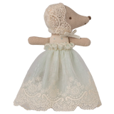Baby Mouse in Gown- Mint