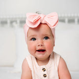 Cable Knit Headband- Baby Pink
