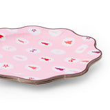 AMERICAN GIRL®  X BONJOUR FETE PINK ICONS LARGE PLATES