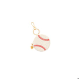 Baseball Zip Pouch Bag Charm