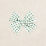 Adventure Bow- Basil and Gingham