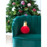 Merry Bauble Small Pillow- Red