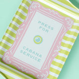 Press For Cabana Service Metal Trinket Tray