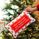 Check it Twice Needlepoint Pillow