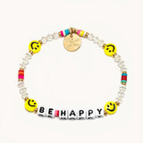Beaded Bracelet- Be Happy (Lucky Symbols)