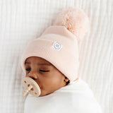 Beanie with Pom- Blush Pink
