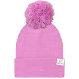 Beanie with Pom- Orchid Purple