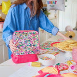 "Audrey" Bows & Jewels Confetti Lunch Box