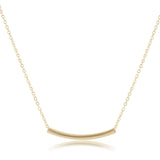 16" Necklace Gold - Bliss Bar Small Gold
