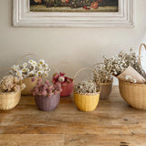 Small Blossom Basket- Mustard