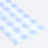 Blue Gingham Paper Tablecloth