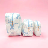Blue Bow Cosmetic Bag