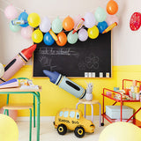 Red Crayon Foil Balloon