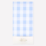 Blue Gingham Paper Tablecloth