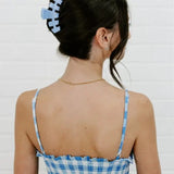 Teleties Classic Medium Hair Clip- Blue Skies