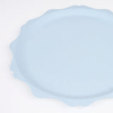 Blue Decorative Edge Compostable Dinner Plates
