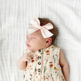 Satin Bow- Blush Headband- Large