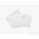 Light Pink Bow Flat Notecards