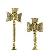 Bow Candlesticks- Gold