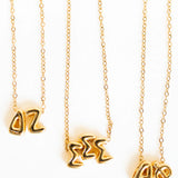 Bubble Letter Sorority Necklace