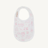 Burp Me Bib- Hamptons Hot Pink