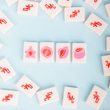 The Dirty Mahj Tile Set for Mahjong Play (with pouch)