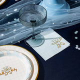 Blue Plaid Cocktail Napkins