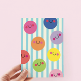 All The Smiles Colorful Smiley Greeting Card